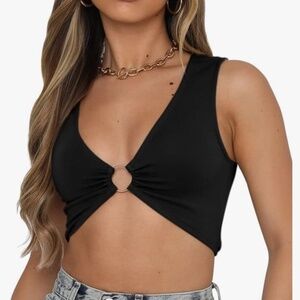 AEVZIV Sexy Crop Top Women Size S